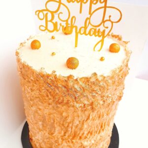Rheds Indulgence | Gold Cake | kids baby event bakery | Textured Butter Cream Gold Cake | Boldin Website Developer