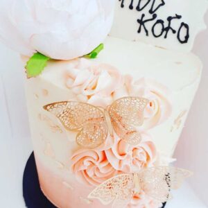 Rheds Indulgence | Cake for her | event bakery | Classy Butterfly Cake | Boldin Website Developer