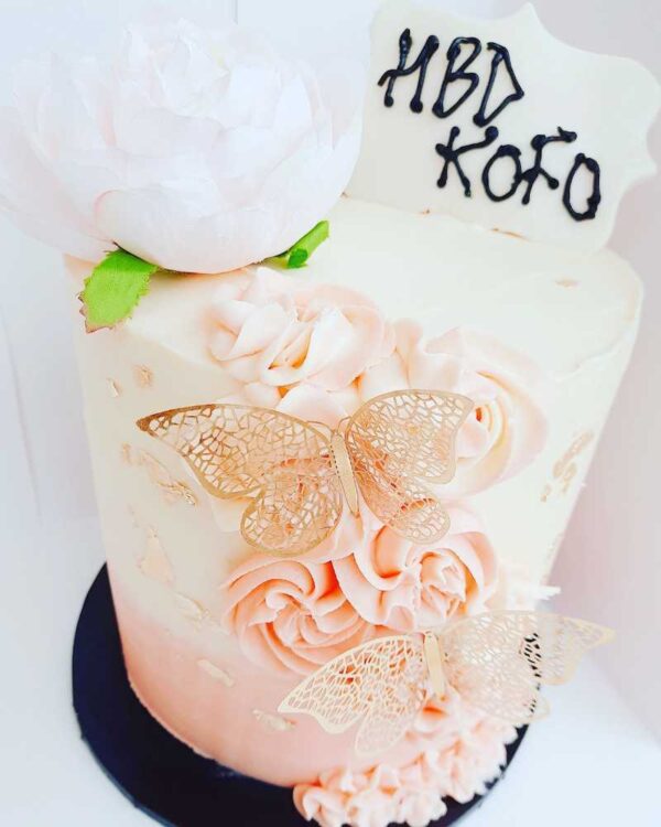 Rheds Indulgence | Cake for her | event bakery | Classy Butterfly Cake | Boldin Website Developer