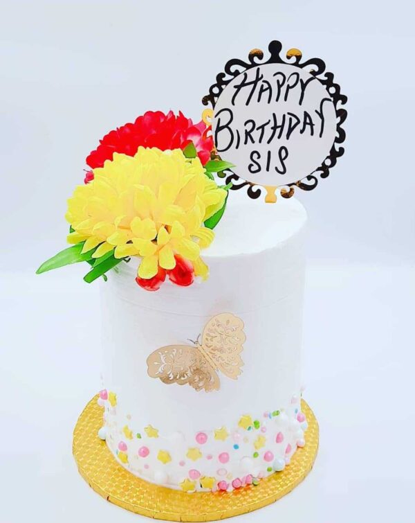 Rheds Indulgence | Cake for her | event bakery | Classy Floral Cake 1 | Boldin Website Developer
