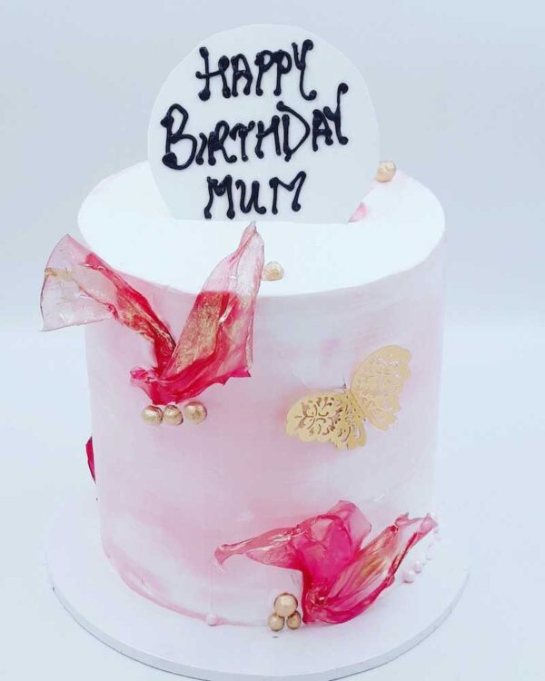 Rheds Indulgence | Cake for her | event bakery | Pink Rice Paper Cake 1 | Boldin Website Developer