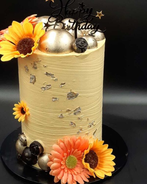 Rheds Indulgence | Cake for her | event bakery | Sun Flower Chocolate Cake | Boldin Website Developer